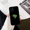 B-Бразилия Бразильский флаг Чехол для телефона для iPhone 17, 16, 15, 14, 13, 12, 11 Plus, Pro Max, Другие Мягкий черный чехол