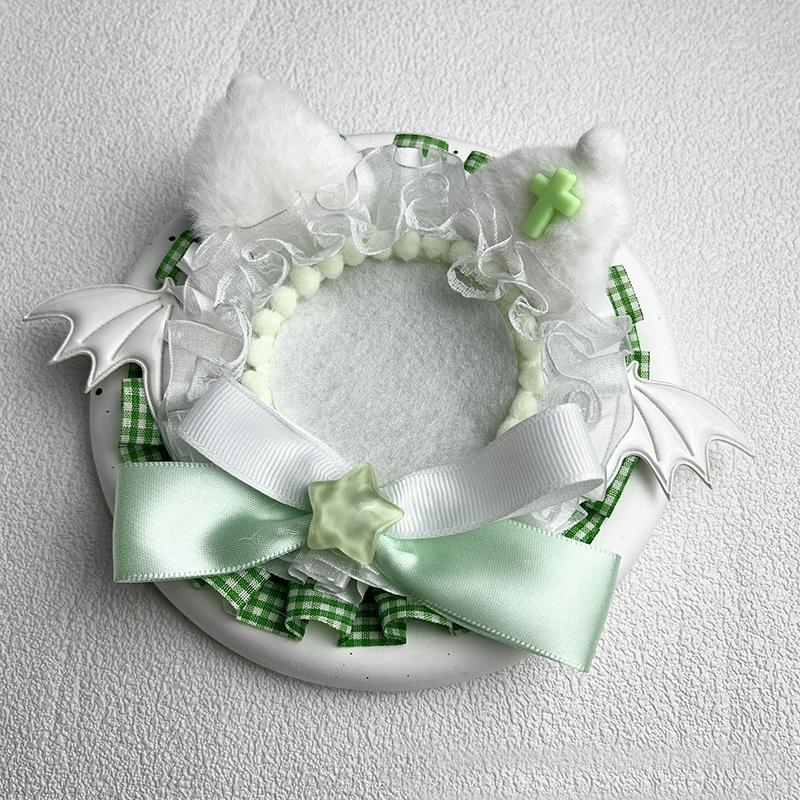 1PC Anime Badge Holder Goods Decoration Bag Accessories ACG Bow Tie Meow Badge Holder Handmade For 58-75mm