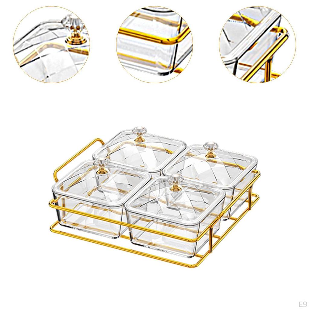 Поднос для сухофруктов, сервировочная тарелка, украшение, съемное раздельное блюдо для закусок, ящик для хранения продуктов