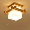 New Elegant, Contemporary, and Welcoming Wooden Tatami Glass Ceiling Lamp Light from Japan Transforms Your Balcony, Porch, or Ha