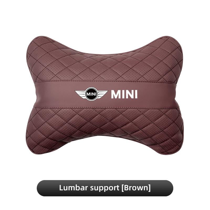 Car Neck Pillow Lumbar Support Kit Auto Headrest For MINI Cooper R56 F56 R50 JCW Cabrio Aceman Countryman Clubman Roadster Coupe