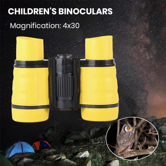Детский телескоп игрушка для детей 45755 лет нескользящая цветная ручка 4X30 увеличение бинокль наблюдение за птицами исследование кемпинг