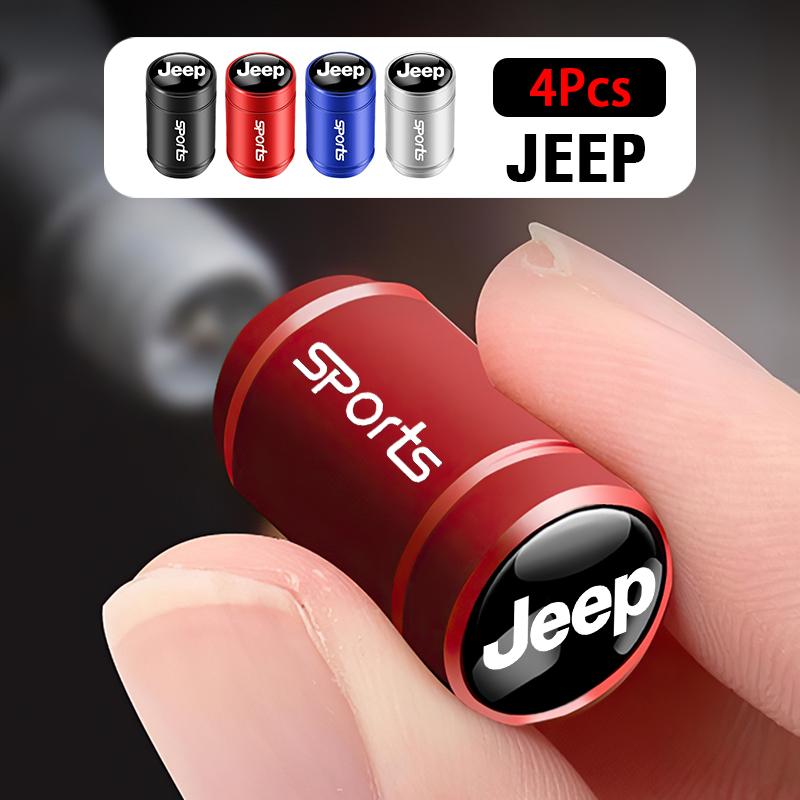 Car Tyre Wheel Valve Cap Cover Auto Accessories For Jeep Renegade Compass Grand Cherokee Wrangler jk Gladiator Patriot Liberty LVCZN1