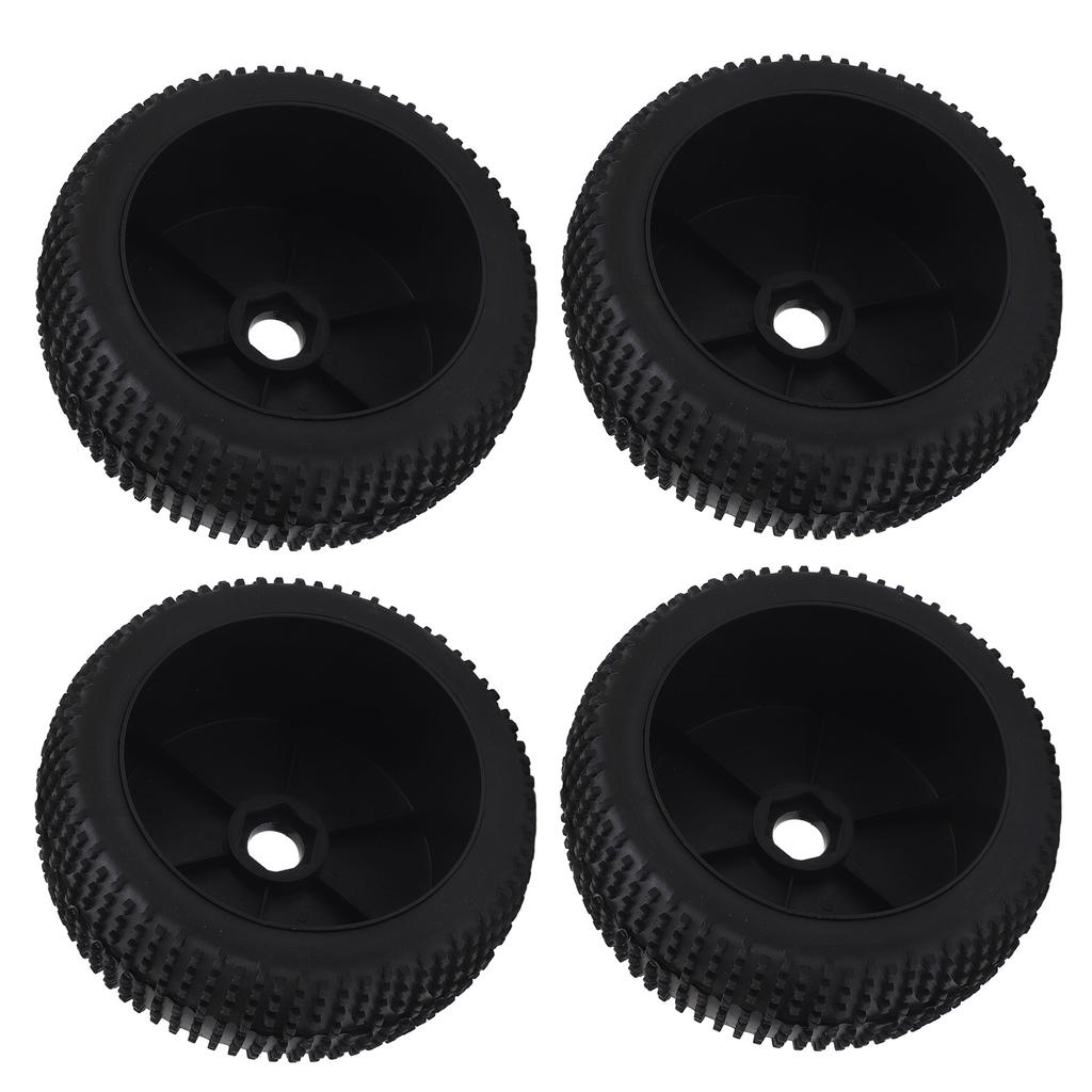 4Pcs RC Car Tire 112 Mm Diameter Rubber Tire Plastic Hub Universal RC Car Wheel Tire for 1/8 Models