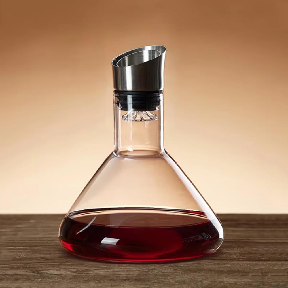 Glass Iceberg Wine Decanter Mountain Shaped Wine Aerating Pourer Wine Aerator Family Gathering