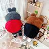 Niannyyhouse Loose Plush Toy Clothes, 20cm Bulldog, Hoodie, Jeans, Accessories, Interchangeable Cotton Doll Clothes (Red + Black)