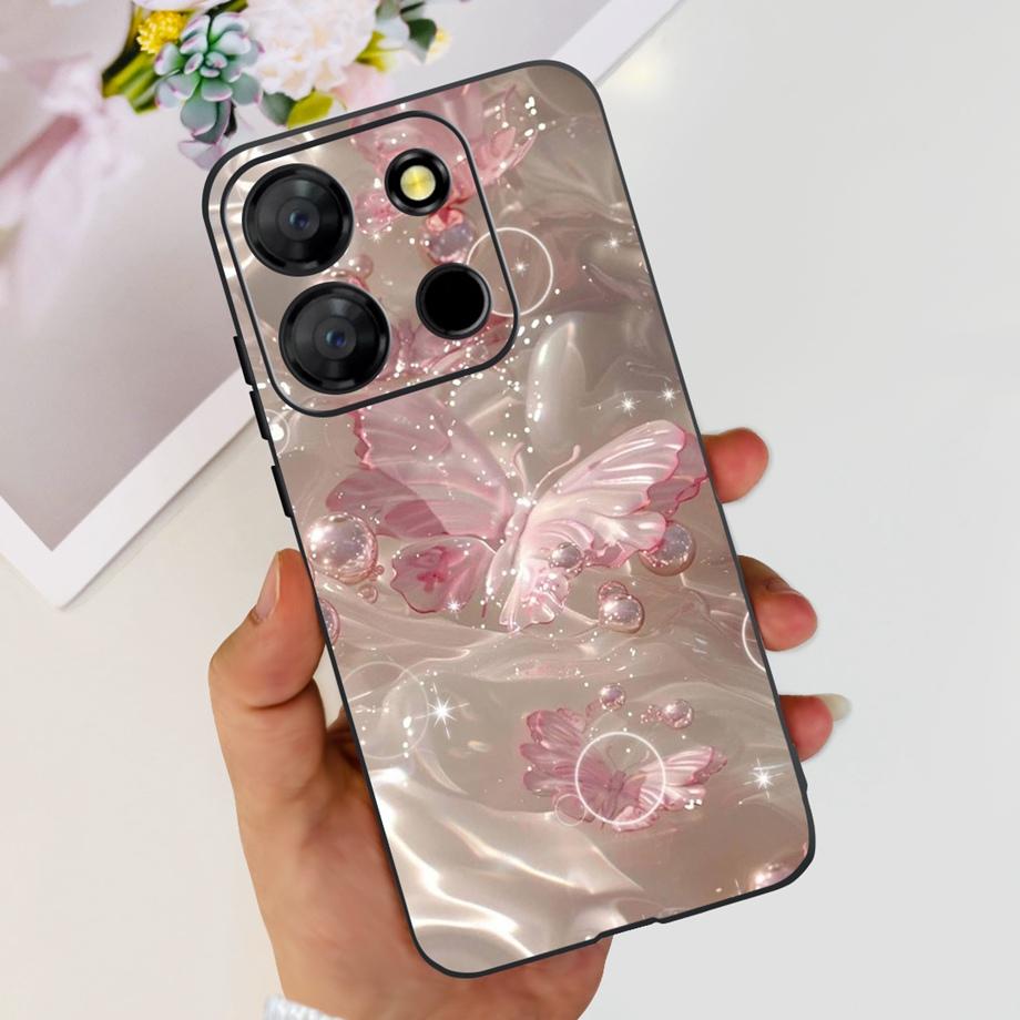 Для телефона Itel A60 A70 A27 A48 Чехол Задняя крышка Матовый Тонкий Мягкий ТПУ Силиконовый Бампер Детская Мода Мультяшный Узор Fundas ITELA60s