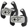 Steering Wheel Controller for Nintendo Switch & Switch OLED, Racing Games Removable Accessories Joy Con Controller Grip for Mario Kart, Pack of 2
