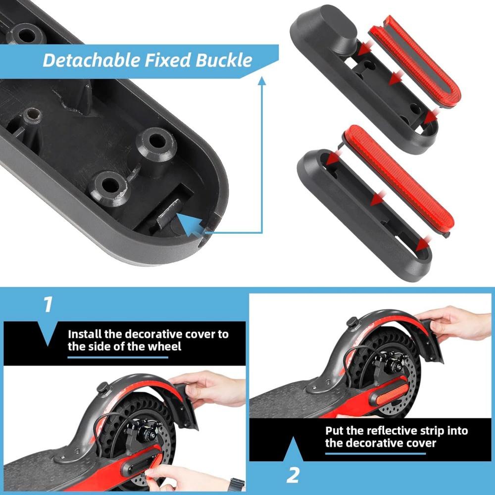 Reflective Scooter Front Rear Side Wheel Cover For Xiaomi M365 PRO PRO2