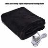 Зимнее электрическое одеяло с 3 уровнями регулировки температуры, зарядкой через USB, толстым двухсторонним материалом, установкой времени, для кемпинга, путешествий, офиса, дома, обогреваемое одеяло