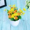 Party Supply Home Decor Silk Chrysanthemum Simulation Bonsai  Flowers Potted Artificial Plants