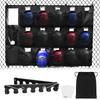Hikeen Helmet Bag for Hanging Helmet Bag for Holds Up To 15 Includes Bat Can Hold 12 Baseball Organized Storage Baseball, Baseball, Softball, People,
