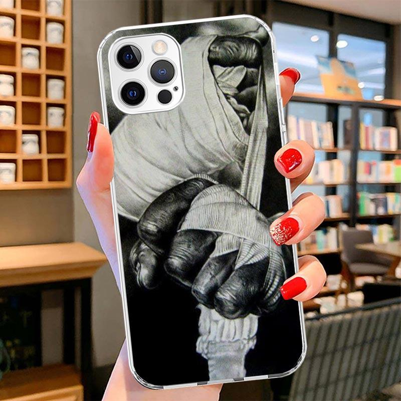 Чехол для телефона с принтом Муай Тай Боксерский бой Для iPhone 16 17 Air 15 14 Pro Max 16E Чехол для телефона 13 Mini 12 11 7 SE 8 Подходящий