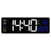 16-inch large-screen digital wall clock temperature date week display remote control double alarm clock 12/24H LED wall clock