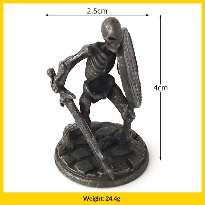 1 шт., Орнамент «Череп с мечом и щитом», Домашнее украшение, Настольный орнамент, Игрушка/Поделка на Хэллоуин