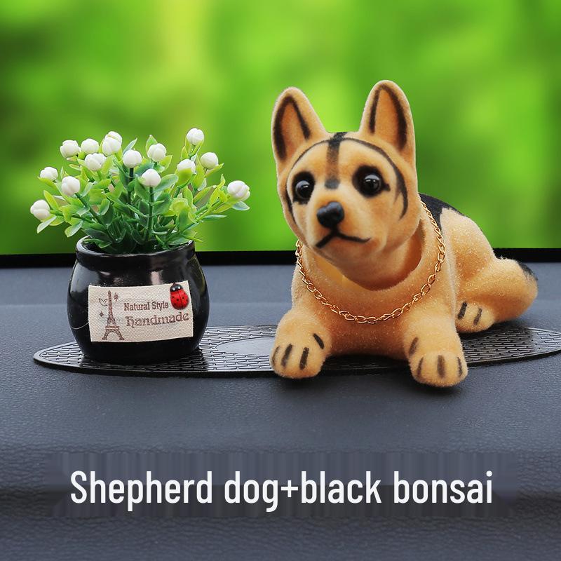 Милый мультяшный песик-бобблхед для украшения интерьера автомобиля