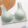 Нижнее белье для женщин среднего и пожилого возраста с фиксированной чашкой спереди, открытой застежкой, большого размера, без стального кольца, тонкий бюстгальтер-майка