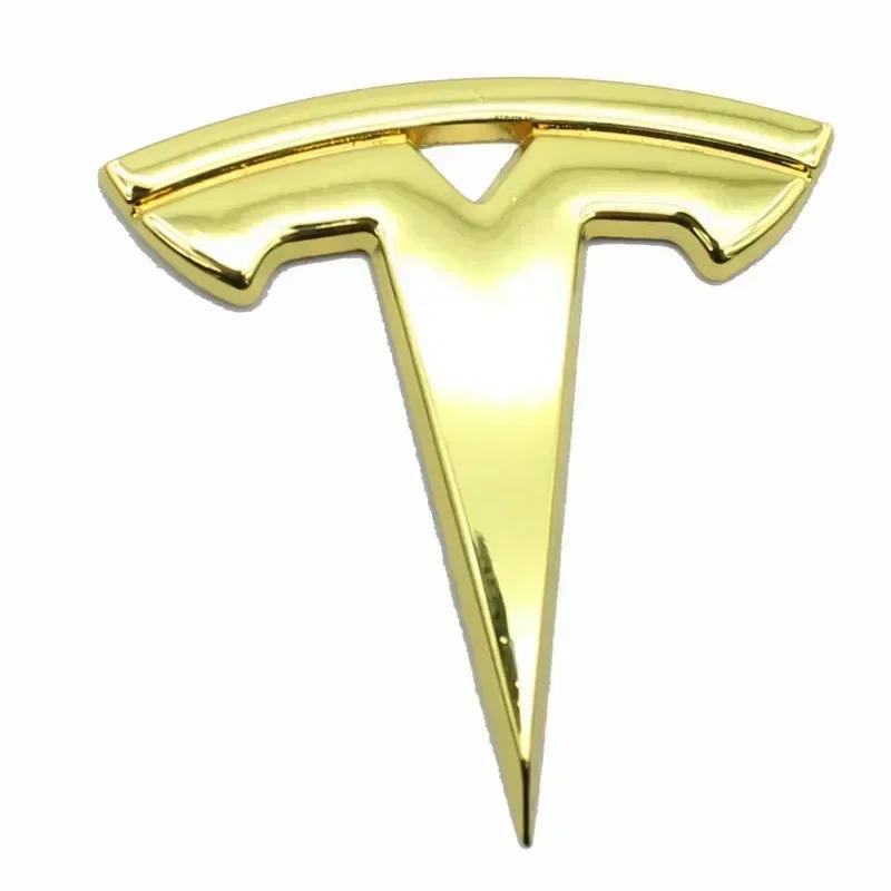 BFNWZ1 Для Tesla Model 3 ModelS X ModelY 5.5x5.5см Накладка-стикер на руль автомобиля Металлические наклейки для тюнинга интерьера Аксессуары