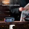 Будильник Bluetooth-динамики Электронные настольные часы со светодиодной подсветкой Сабвуфер Музыкальный плеер Басовый динамик