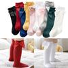 Spring and Autumn 0-5 Years Baby Socks Baby Knee Big Bowknot Loose Mouth Princess Socks