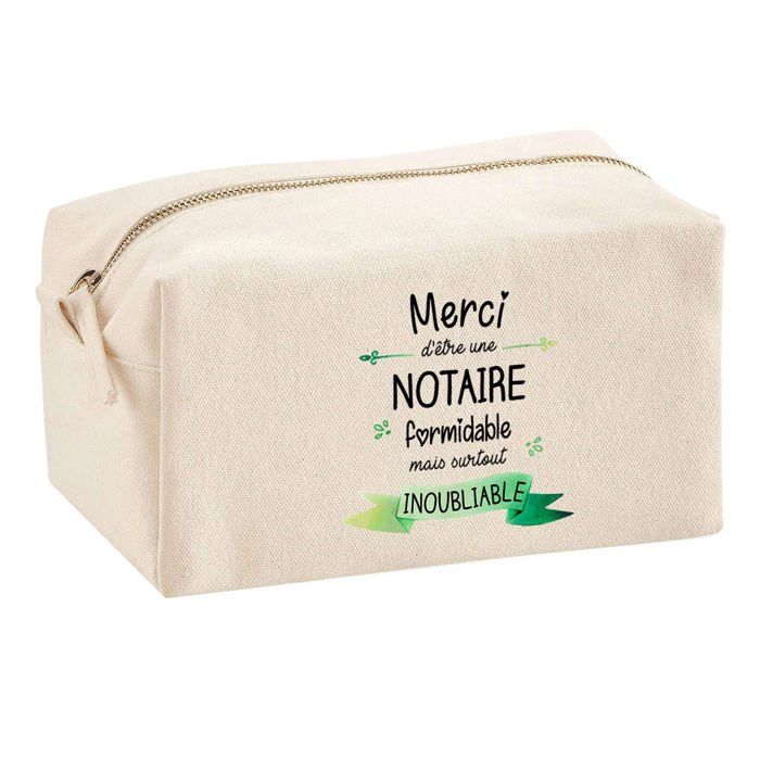 Trousse multifonction Merci Notaire Inoubliable Femme Cadeau Collègue Remerciement Idée | Trousse Scolaire Fournitures Bureau
