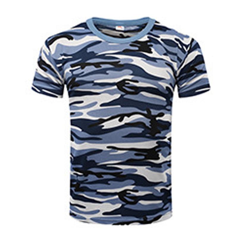 Camouflage T-shirt Camouflage Fishing Clothing Outdoor Sports T-shirts Breathable Comfortable Polyester Fiber Short Sleeve