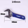 Short Shank Adjustable Spanner Mini 4/5/6/8 Inches Adjustable Torque Wrench Locking Plastic Pipe Fitting Installation Hand Tools