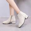 Women's Winter Boots  New Suede Dress Women Warm Boots Fashion Mid-Heel Wool Warm Women's Ankle Boots