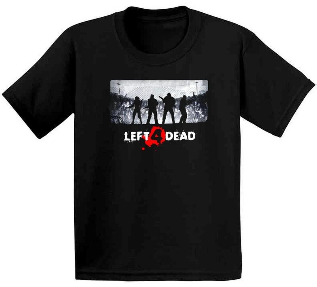 Видеоигра Left 4 Dead футболка свободного кроя повседневная ретро-рубашка высококачественный чистый хлопок унисекс уличная одежда графические футболки