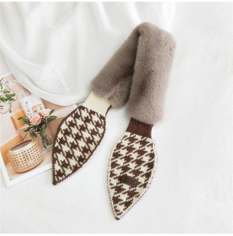 Новый шарф женский прекрасный осенне-зимний открытый теплый холодостойкий шарф защита шеи шерстяной воротник