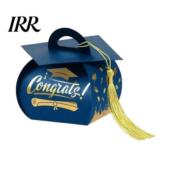 Graduation Party Decorations Cap Gift Boxes Class of 2026 Candy Treat Chocolate Box Celebration Decor with Tassel Grad Table Centerpiece for Ceremony
