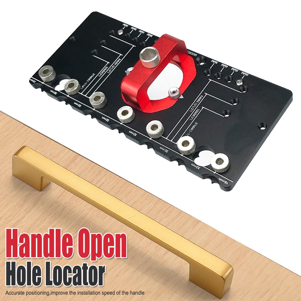 Направляющая для сверления 35 мм Шаблон для скрытых петель Смещение петли 3-6 мм для полок Шкафа Шкафа Ручка