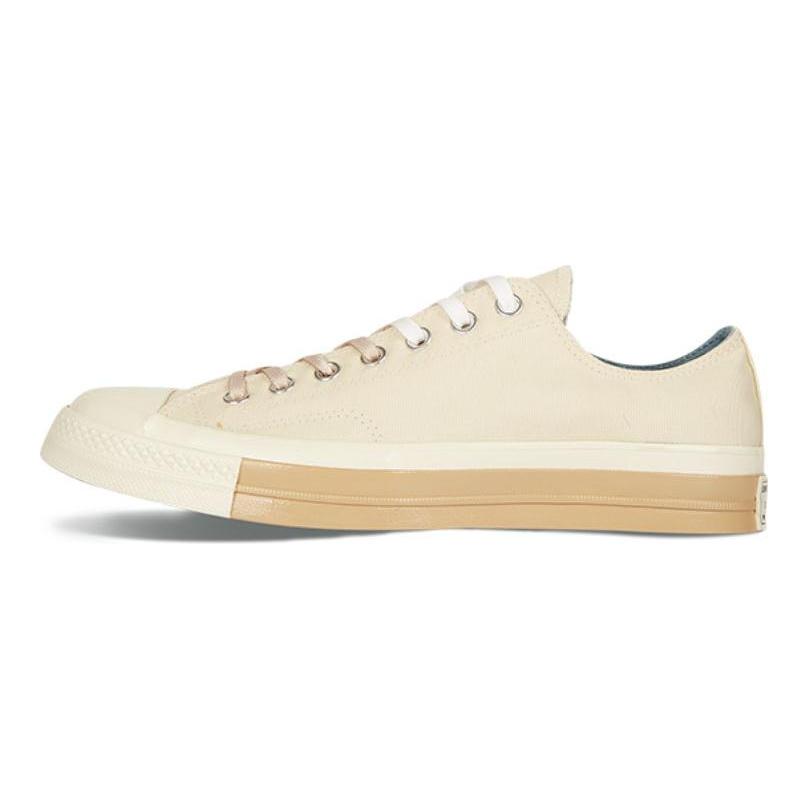 Converse Легкие низкие кеды из парусины 1970-х годов, унисекс, цвет слоновой кости, белый, 161673C