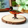 Crystal Glass Bird Collectibles Hand Blown Figurines, Colorful Mini Statues, Art Elegant Desktop Animal Statues Ornaments for Tea Table Bookshelf Home