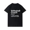 Plus Size Printed Men T Shirts O-Neck Volleyball Heartbeat Volleyball Player Short-Sleeves Tops