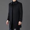Winter Middle-aged Coat Men's Medium and Long Trench Coat Dad's Middle-aged and Elderly Coat