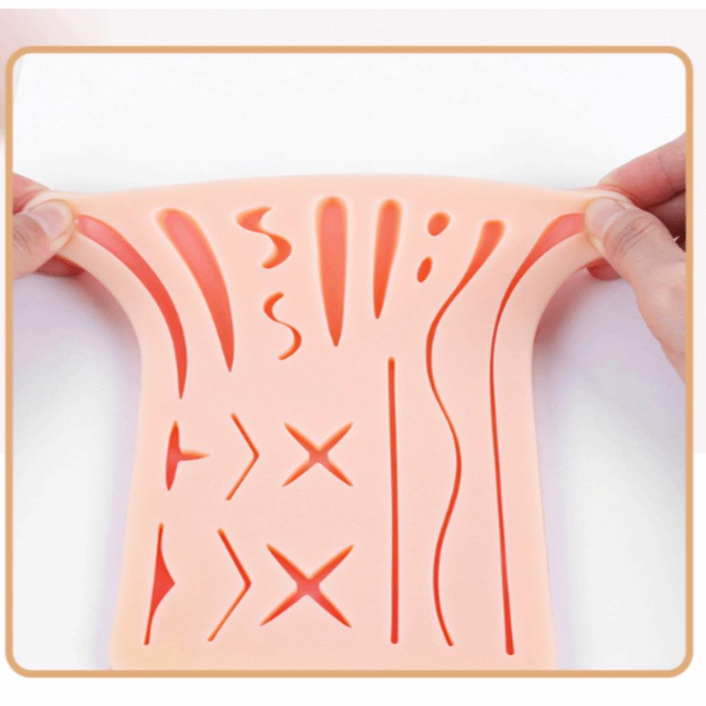 Suturing Practice Suture Practice Training Kit Silicone Skin Suture Pad For Suture Teaching
