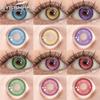 MADRID Cosplay Series Colored Contact Lenses for Halloween Eyes Makeup Pink Pupil Yearly 1pair