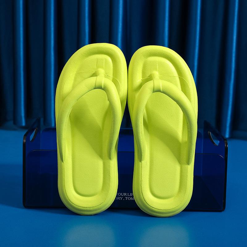 Женские шлепанцы вьетнамки плоские легкие удобные ЭВА дышащие праздничный стиль пляжные для душа летние 5 цветов 36-41