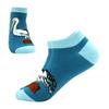 Men's Quality Business Ankle Socks Casual Novelty Graffiti Food Geometric Lattice Colorful Summer Happy Combed Cotton Short Sock