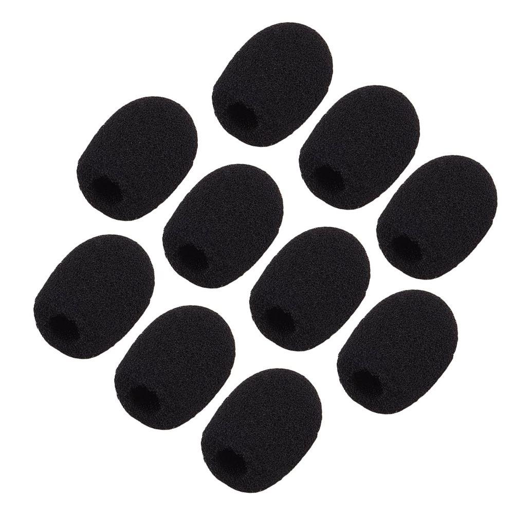 10pcs Soft Protector Headset Sponge Foam Microphone Cover Replacement Mini