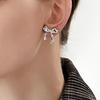 1 Pair Women Shape Stud Ear Earrings Bowknot Studs Cute Piercing Bow Earrings Ear
