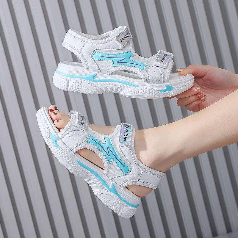 Летние ультралегкие сандалии женские спортивные сандалии для девочек сандалии на липучках для девочек