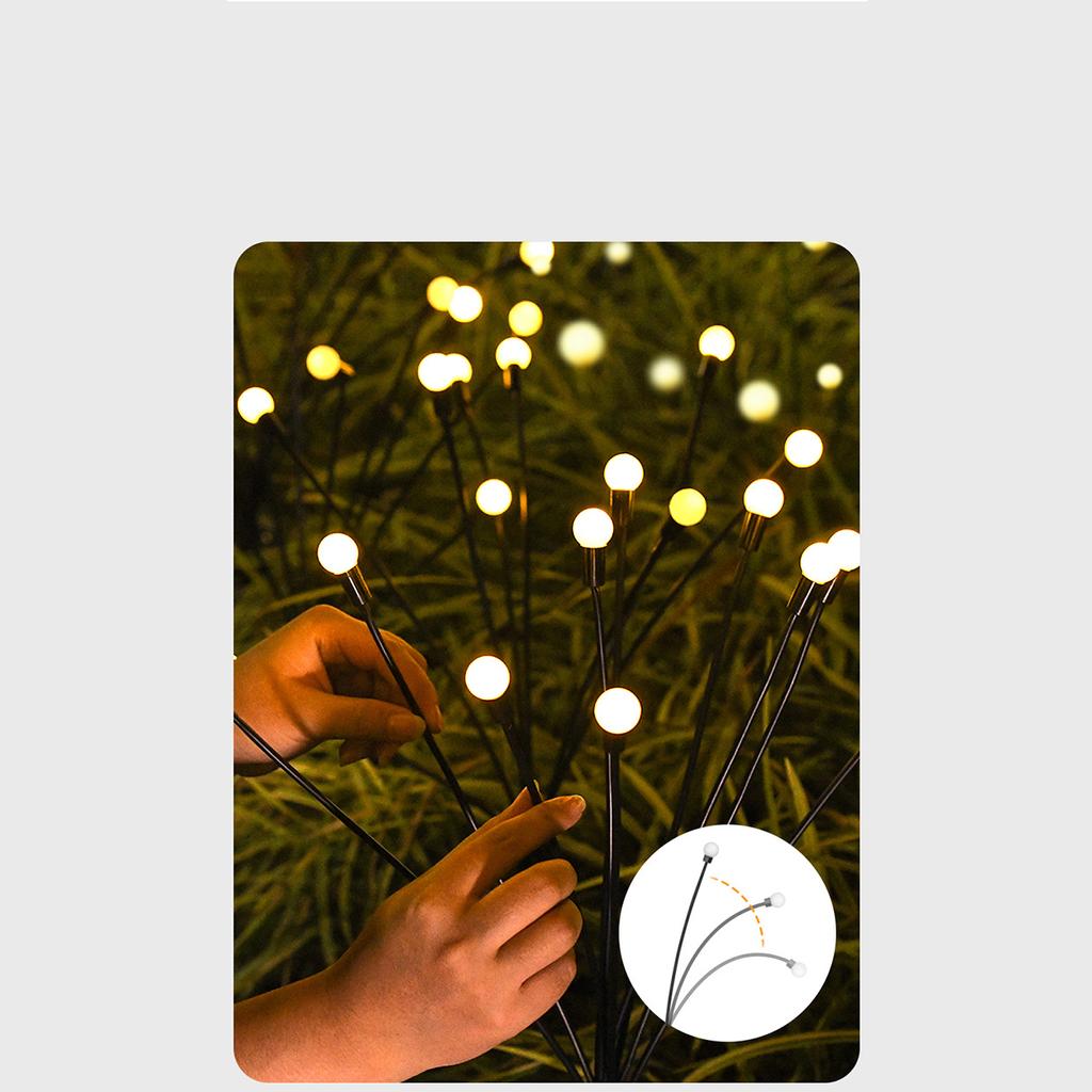 6/8/10 светодиодный солнечный светильник для уличного украшения сада, пейзажные огни, фейерверк, светлячок, газонные лампы, лампа для декора загородного дома