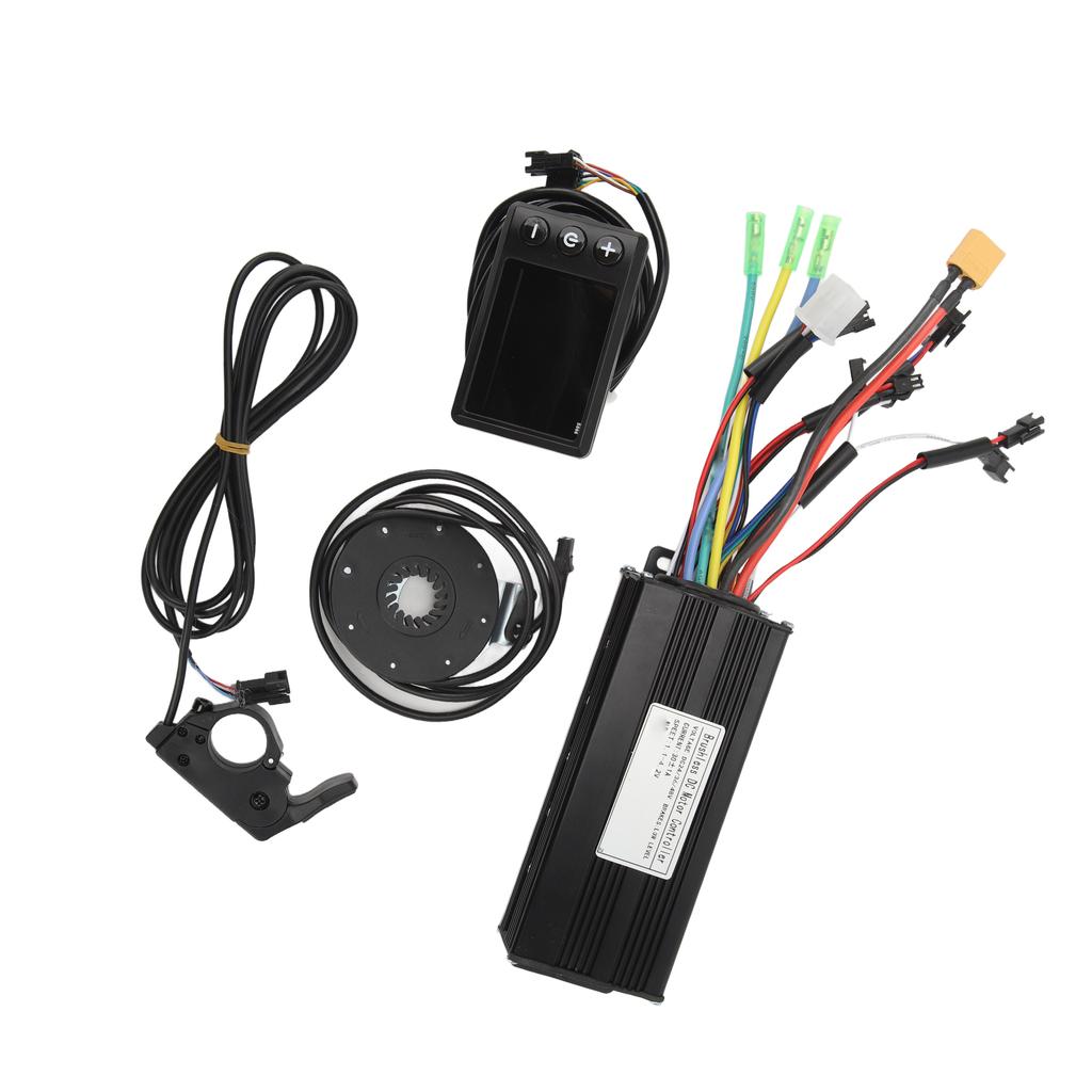 Electric Bike Conversion Kit LCD S866 Color Panel 30A Controller Speed Assist Sensor Throttle for Electric Scooter DIY