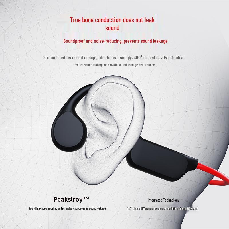 X7s Bone Conduction IPX8 Waterproof Bluetooth Earphones, 32GB Memory, Noise-Cancelling, for Swimming & Running
