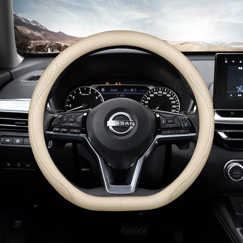 Универсальная противоскользящая оплетка на руль для Nissan Sylphy, Teana, X-Trail, Qashqai, Kicks - Ультратонкая, Легкая, Всесезонная