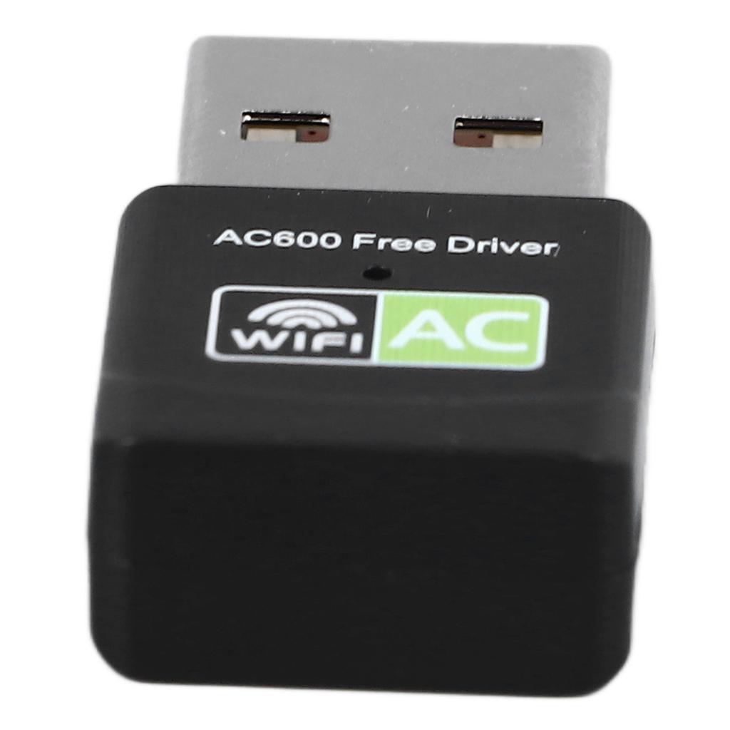 USB WiFi адаптер 2.4G 5.8G двухдиапазонный 600 Мбит/с высокая скорость передачи стабильное соединение беспроводной