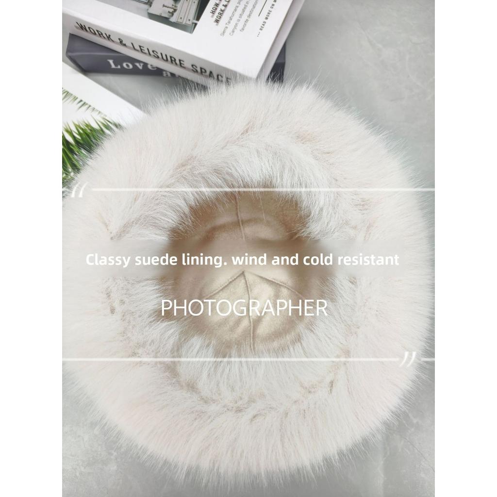 Women's Thick Plush Lined Winter Hat - Brim Style with Earmuffs | Ideal Christmas Gift/warm Outdoor Hat