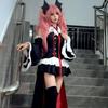 Серафим Конца Owari no Seraph Krul Tepes Косплей Костюм Униформа Парик Косплей Аниме Ведьма Вампир Хэллоуин Костюм Для Женщин